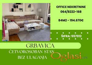 Grbavica - odličan četvorosoban stan
